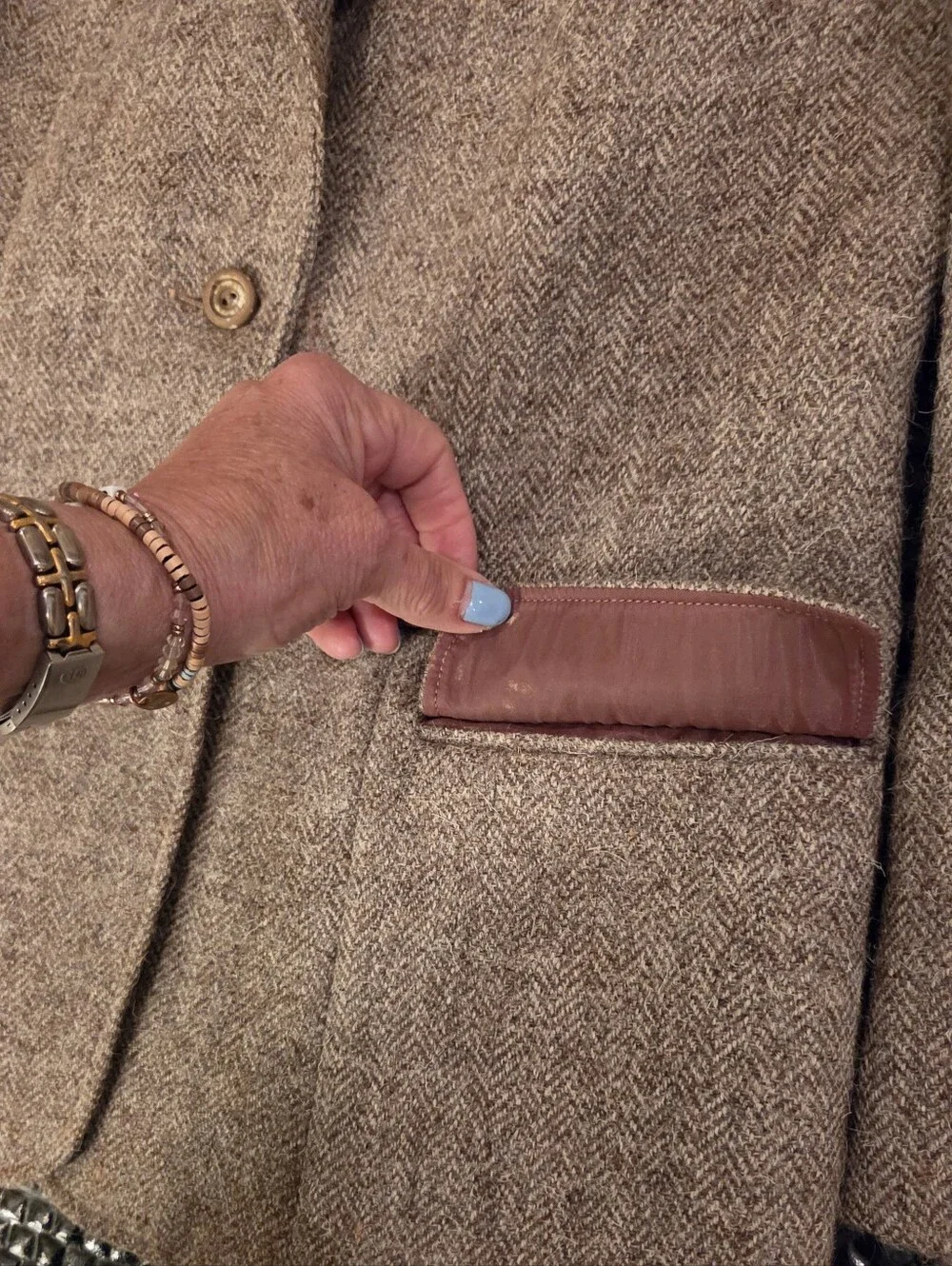 Duckenfield's Herdwick Wool Tweed Skirt Suit -Great Britain, Neutral Brown